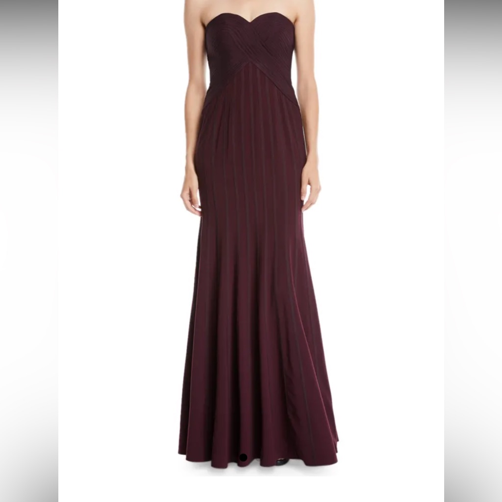 Halston Heritage Burgundy Gown